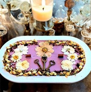 Hand Crafted , Wicked Worthy Wax, Antique Key Garden Candle andle